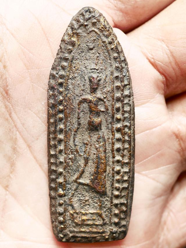 พระลีลาหนังตะลุง เนื้อผงยาจินดามณี หลวงปู่บุญ วัดกลางบางแก้ว....เก่า เดิมๆ 6