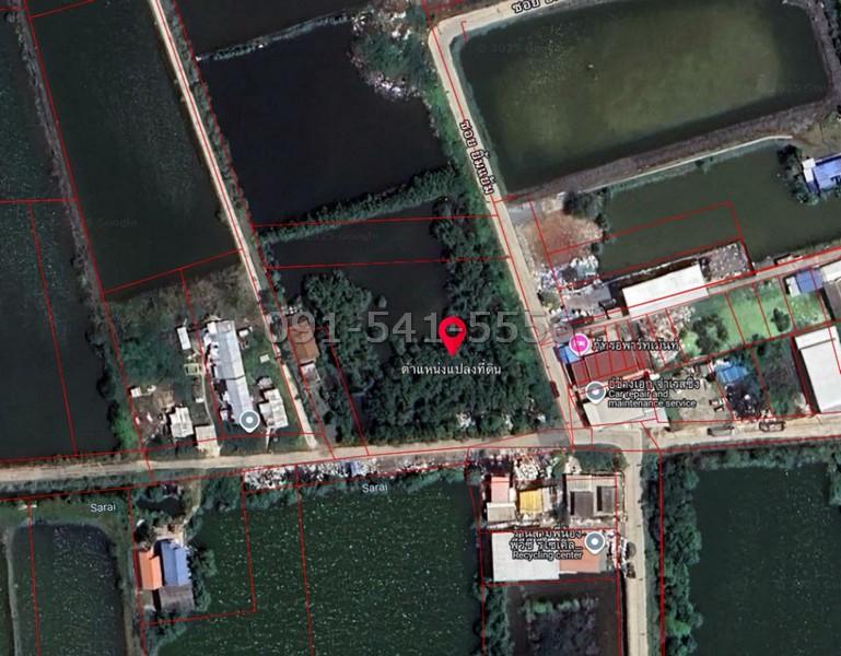 ขายที่ดินประชาอุทิศ 90 ซอยยิ้มแย้ม ขนาดที่ดิน 3 ไร่ รูปแปลงสวย ใกล้สี่เหลี่ยม ติดถนน 3 ด้าน ผังเมืองสีเหลือง 3