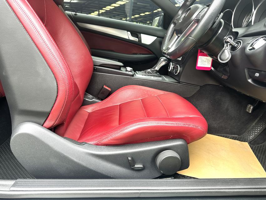 MERCEDES BENZ C180 Coupe' AMG ปี2013/15 2 ประตู เบาะหนังแดง ออกศูนย์ไทย 11