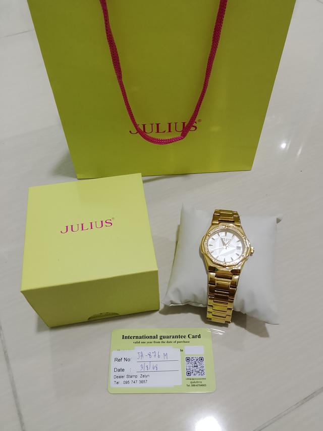 นาฬิกา Julius ผู้หญิง สีทอง รูปที่ 2