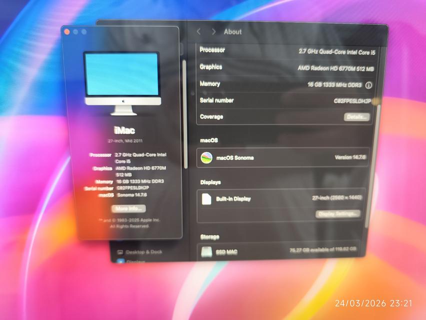 iMac 27" core i5 จอ2K รูปที่ 5