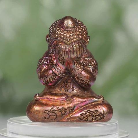 Phra Pidta “Miraculous Wealth” Edition – Rainbow-Hued Metal Alloy – Luang Pho Yod, Wat Takroh (2022 Ceremony)
