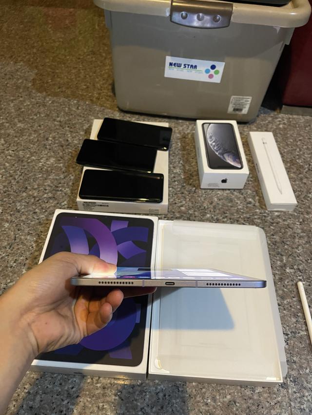 ขายiPadAir5 M1 สีใหม่Purple64กิ๊กWifi Celluer ยกกล่องประกันมกราปีหน้าแบต100หายากมากๆ