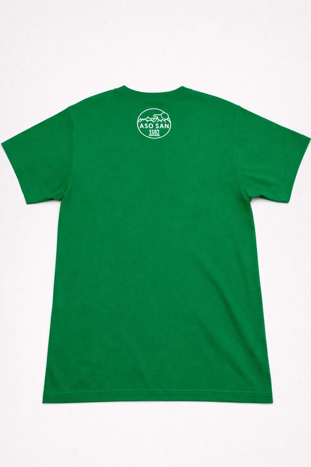 เสื้อยืด Aso-San (Japan) สีเขียวมรกต – ของที่ระลึกจากภูเขาไฟอะโซะ คุมะโมะโตะ รูปย่อยที่ 2