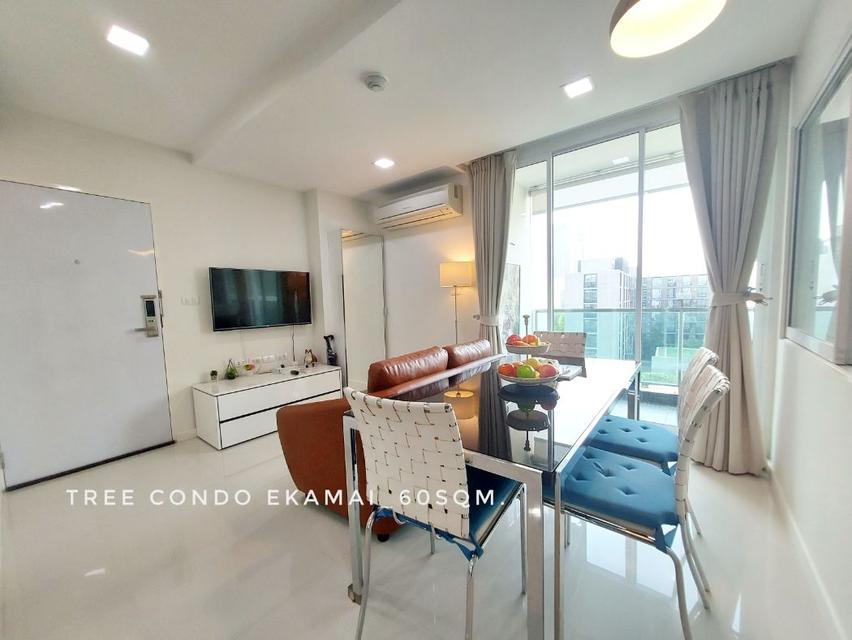 ให้เช่า คอนโด 2 bedrooms fully-furnished good conditionTree Condo เอกมัย 60 ตรม. in good area near BTS Ekkamai 1