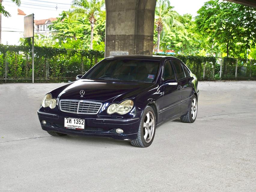 ขายรถ Benz C200 W203 ปี 2003 สีน้ำเงิน เกียร์ออโต้ 3
