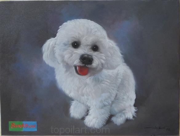 วาดภาพสัตว์เลี้ยงน่ารักเป็นของขวัญของตกแต่งบ้าน 7