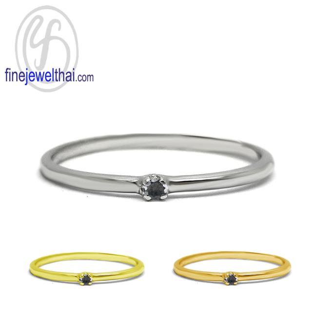 Finejewelthai แหวนนิลแท้-แหวนเงินแท้-R1361on รูปที่ 1