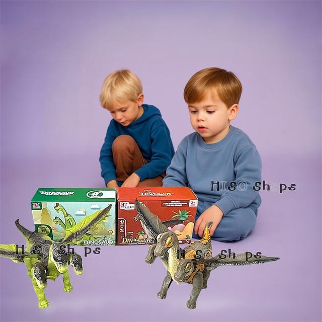 DINOSAUR ELECTRIC SERIES ไดโนเสาร์ 3 หัวสุดอลังการมีปีก 🦖เดินได้สมจริง ส่งเสียงคำรามดุดัน 4