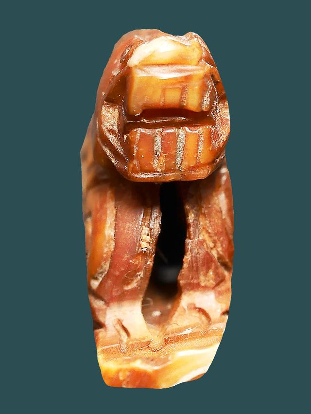 สิงห์สามขวัญ หลวงพ่อเดิม วัดหนองโพ ขนาด 1.5 x 2.0 ซม. เก่ามันส์สุดๆ 4