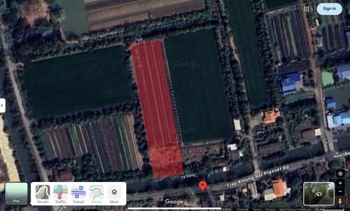 ขายที่ดิน แถวบางใหญ่ ทำเลทอง ติดคลอง ใกล้โครงการคมนาคม 6