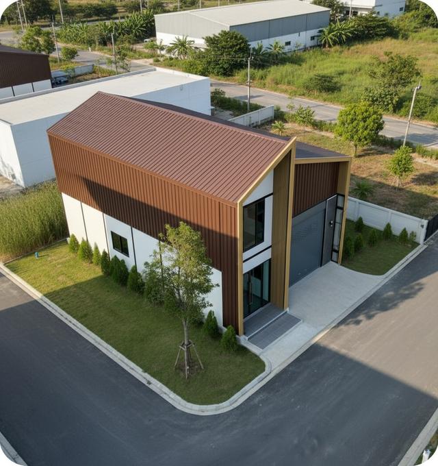 ขายที่ดินติดถนนใหญ่พร้อมสร้างโรงงาน ย่านบางบัวทอง 13