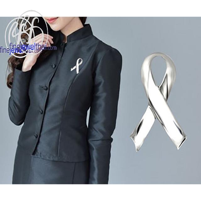 Finejewelthai เข็มกลัดไว้อาลัย เข็มกลัดติดเสื้อ