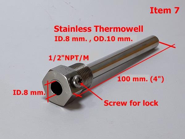Thermowell SS304,SS316 สต็อกในไทย เปิดใบกำกับภาษีได้ พร้อมส่งด่วน รูปที่ 3