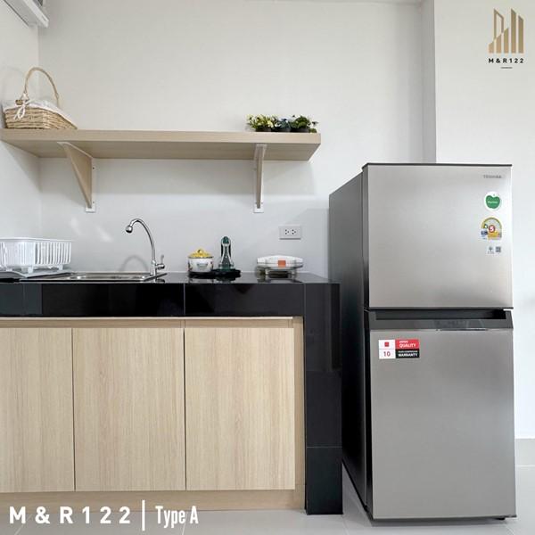M&R 122 Apartment ห้องพักรายเดือน 27 ตร.ม. ใกล้รถไฟฟ้าสีเหลือง ลาดพร้าว 122 โทร 0889128995 9