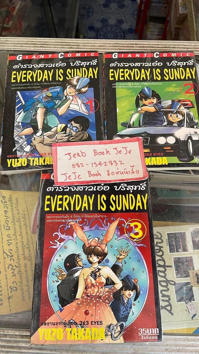หนังสือการ์ตูน EVERYDAY Is SUNDAY ตำรวจสาวเอ๋อ บริสุทธิ์ 3 เล่มจบ