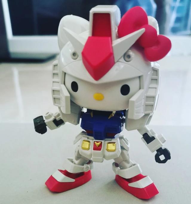 โมเดลกันดั้ม รุ่น Hello Kitty / RX-78-2 Gundam (SDEX-Standard) 3