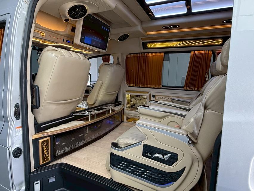 2019 TOYOTA COMMUTER, 2.8 โฉม ปี19-ปัจจุบันสีเทา เครื่องยนต์ 2.8 ดีเซล เกียร์ออโต้ ป้ายฟ้าแท้ รูปที่ 6
