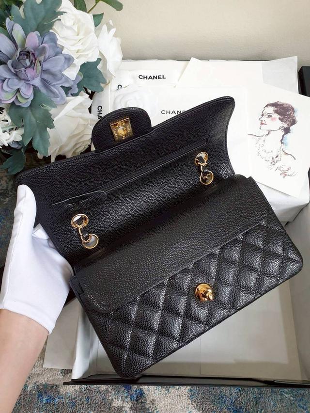 เทียบแท้สุด🔥หนังอิตาลี New Chanel classic 9" Caviar Microchip fullset ✅ 16,500฿🔥