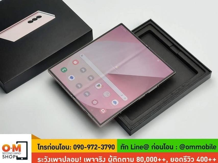 ขาย/แลก Samsung Z Fold6 12/256 Pink ศูนย์ไทย ประกัน Samsung Care Plus สภาพสวยมาก ครบกล่อง เพียง 34,990 บาท  6