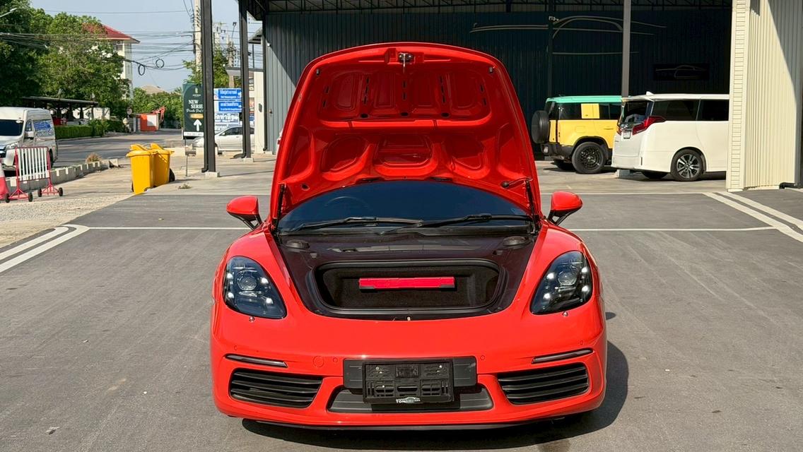2016 PORSCHE 718 BOXSTER 2.0 Turbo สี Lavaorange เลขไมล์เพียง 53,XXX KM หลังคาผ้าใบสีดำ รถสวย ออฟชั่นล้น รถผลิตปี 16 รูปที่ 3
