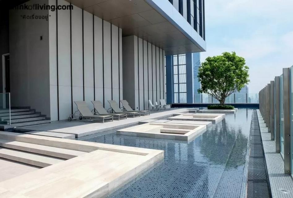Luxury Condo The Diplomat Sathorn ติด BTS สุรศักดิ์ หน้าโครงการ 86 ตรม 3 นอน 2 น้ำ วิวโล่ง ตกแต่งครบ 9