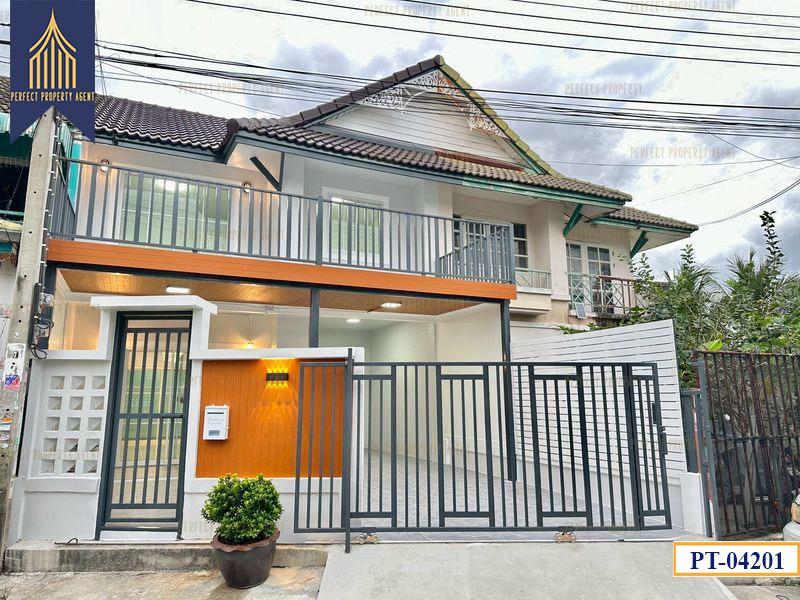ขาย ทาวน์เฮ้าส์ พฤกษา 18 ซอยแก้วอินทร์ บางใหญ่ นนทบุรี แต่งใหม่ทั้งหลัง