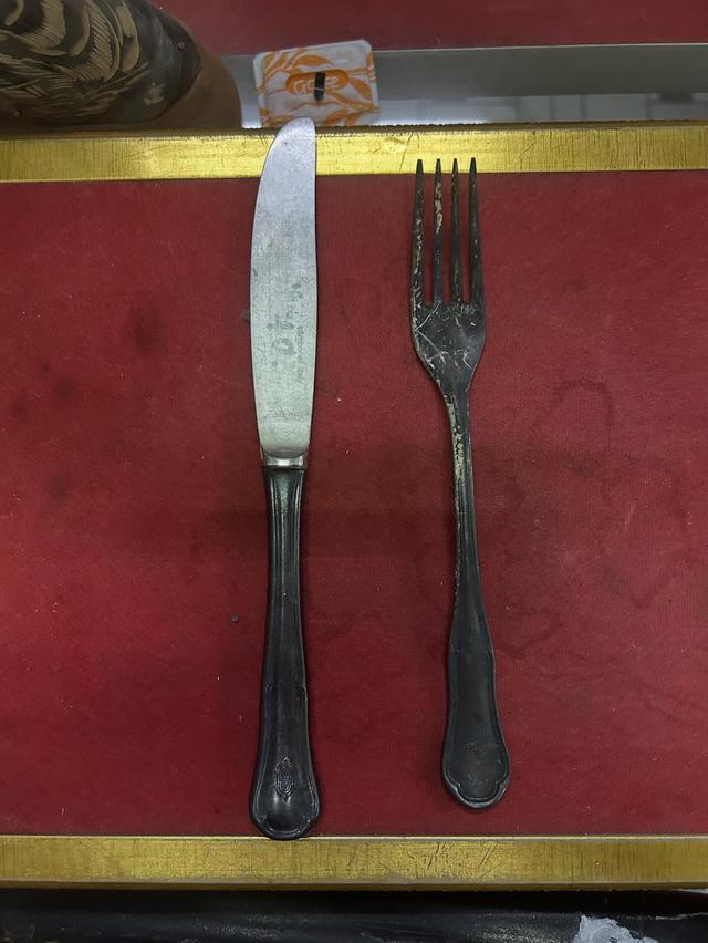 ชุดมีดซ่อม เคลือบเงิน silver plate sambonet 18-10 itay 2