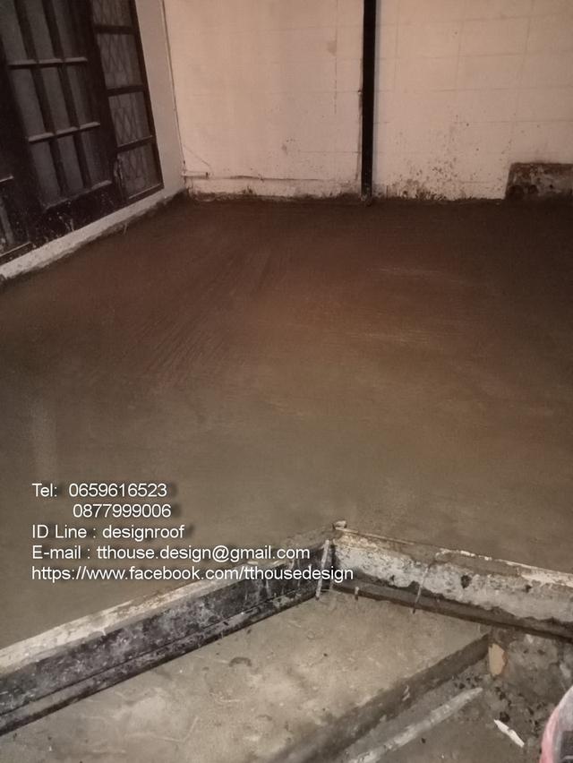 รับเหมา ต่อเติม โครงหลังคา กันสาด ห้องครัว เทพื้นปูกระเบื้อง ID Line : dddesign23 8