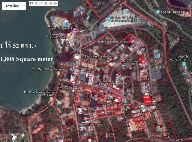 ขายที่ดินเนื้อที่ 1 ไร่ 52 ตรว มองเห็นวิวทะเล . เขาพระตำหนัก พัทยา บางละมุง ชลบุรี 6