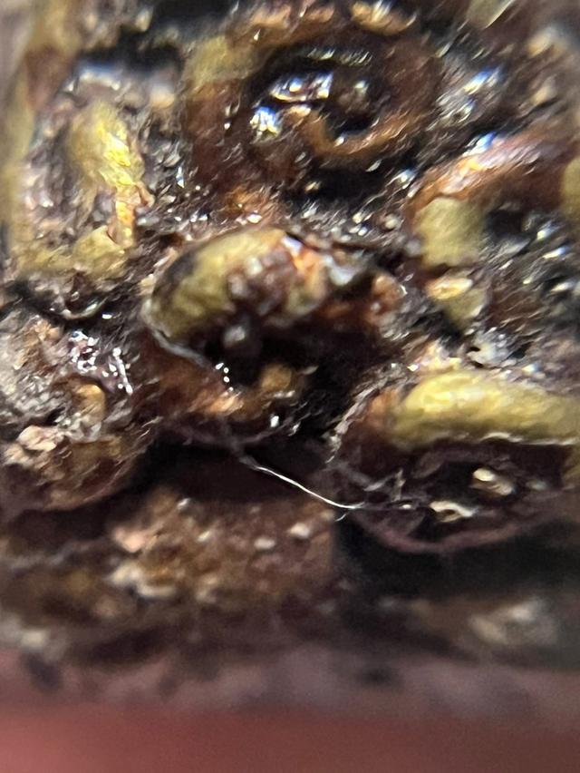 พระปิดตา หลวงพ่อทา วัดพะเนียงแตก พิมพ์เกลอเดี่ยว นั่งยอง เนื้อสำริด 7