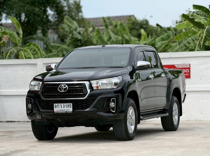 TOYOTA HILUX REVO, 2.4 E โฉม PRERUNNER 2019 DOUBLE CAB สีดำ เกียร์ออโต้ เครื่องดีเซล มือเดียวป้ายแดง 👉ไมล์แท้ 50,899 km. เซอร์วิสศูนย์ทุกระ