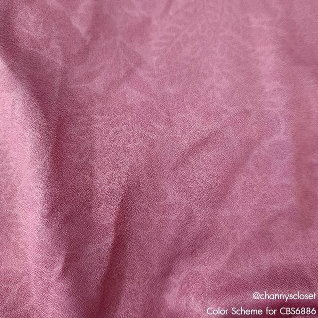 USED Zein - Pink Floral Bell Sleeve Top | เสื้อแขนห้าส่วนสีชมพู สีม่วง เสื้อแขนกระดิ่ง ลายดอก คอกลม ทำงาน แท้ มือสอง