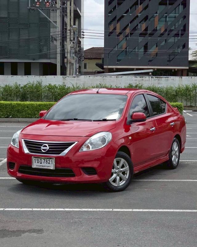 รหัสรถ QT7821 Nissan Almera 1.2 E เกียร์ Auto สีแดง ปี 2013