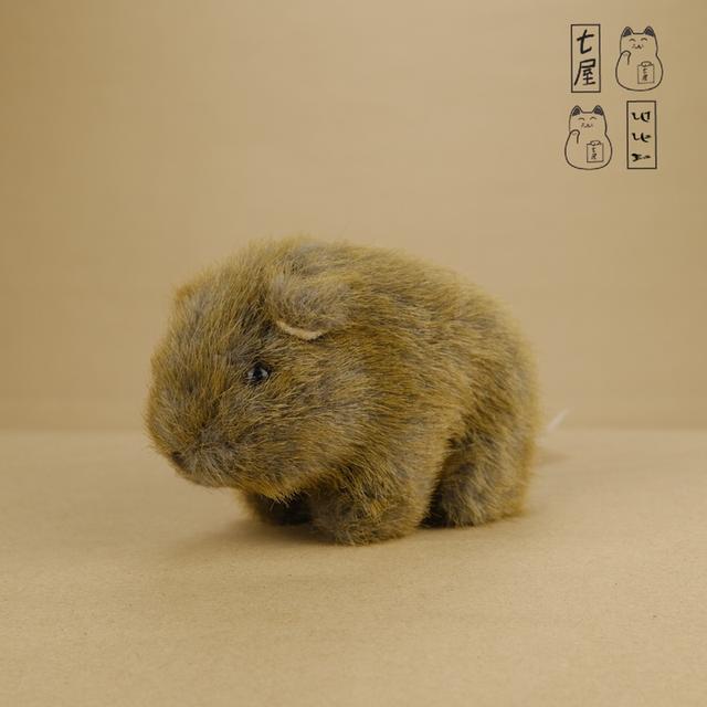 ตุ๊กตา สัตว์ออสเตรเลีย・วอมแบต・ขนเก่า 🐨 Wombat ・Mascot 12 cm 〰 Uni-Toys・Australian Wildlife Series ・Vintage Old-Fur・Soft Toy ❄️✨ รูปย่อยที่ 3
