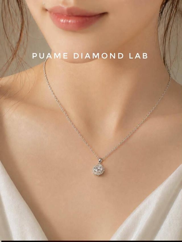 สร้อยคอเพชร ดีไซน์สวยทันสมัย ราคามิตรภาพ พร้อมใบรับประกันสินค้าที่ปุอามี่ Diamond Lab Rama2(095-8894732) รูปย่อยที่ 2