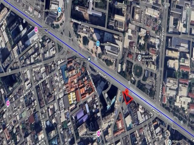 ขาย ให้เช่า ที่ดินพร้อมอาคาร โชว์รูม 304 ตร.ว. ติดถนนพระราม 4 เขตบางรัก ใกล้ MRT สามย่าน MRTสีลม สวนลุมพินี ถนนพระรามที่ 4 แขวงสี่พระยา เขตบางรัก 6