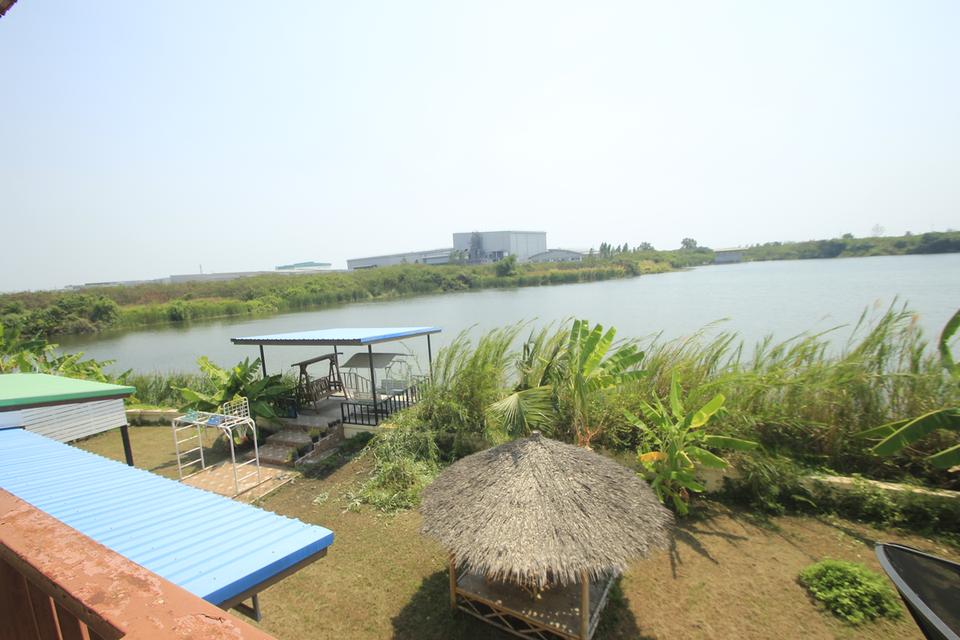 ขายบ้านเดี่ยวพระราม2 บ้านติดน้ำหลังบ้านติดทะเลสาบ สารินซิตี้นภาเหิร 305.3วา ที่ดินถุงเงินถุงทอง ใกล้ทางด่วน เซ็นทรัลพระราม2 มหาชัย เซ็น 17