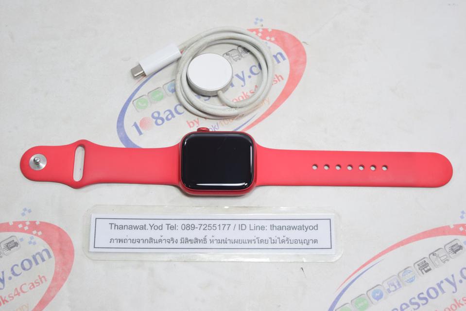 ขายถูกกว่า Apple Watch S8 GPS 45mm (PRODUCT)RED Aluminum แบต 95% จอใส ไม่มีรอย 3