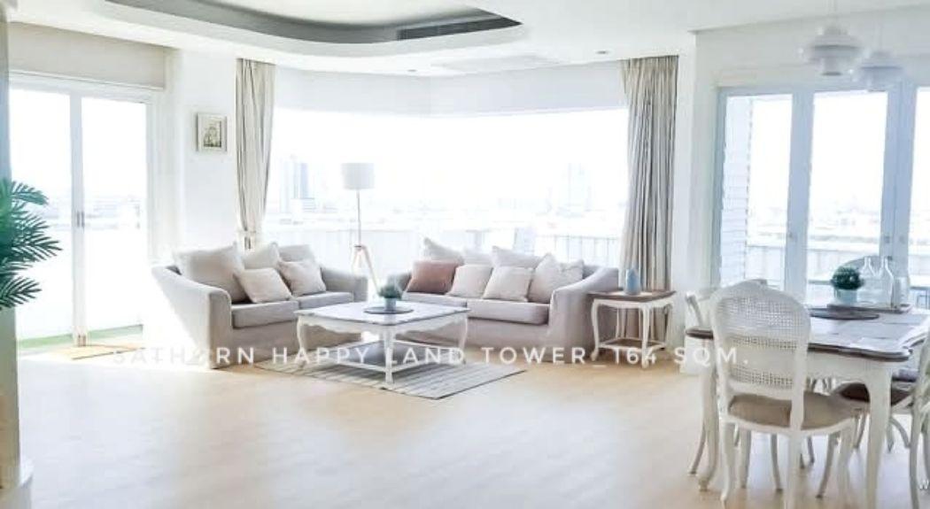 ให้เช่า คอนโด Mininal style fully-furnished 2 rooms large balcony สาทรแฮปปี้แลนด์ 164 ตรม. in Sathorn-Silom areas One Ba