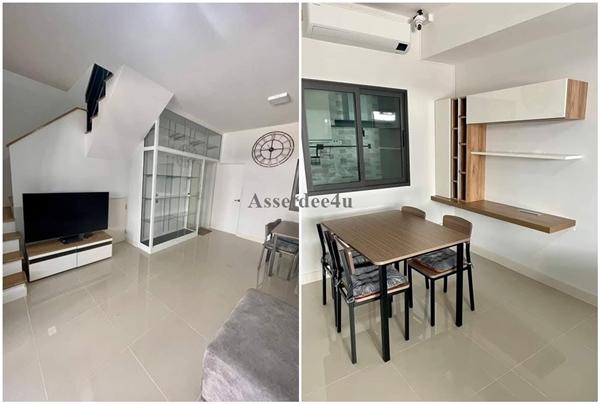 AT583 ให้เช่าทาวน์โฮม 2 ชั้น พลีโน่ สุขุมวิท บางนา2 มีเฟอร์นิเจอร์และเครื่องใช้ไฟฟ้า ใกล้เมกาบางนา