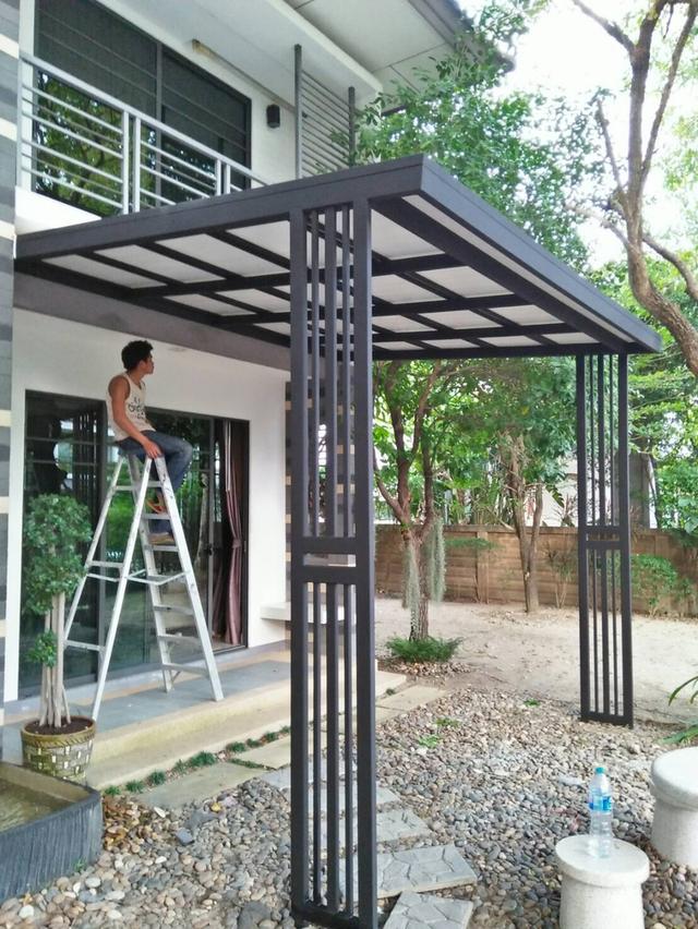 รับเหมา ต่อเติม โครงหลังคากันสาดห้องครัวเทพื้นปูกระเบื้อง Line dddesign23 รูปที่ 18