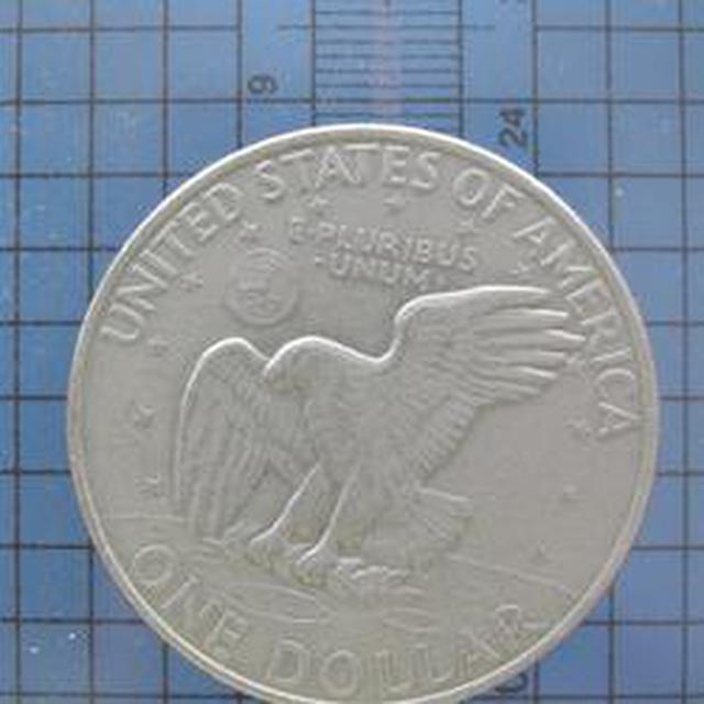5385 เหรียญ USA one dollar ปี 1971, 1972  ขนาด 3.7 ซม. / นน. 4