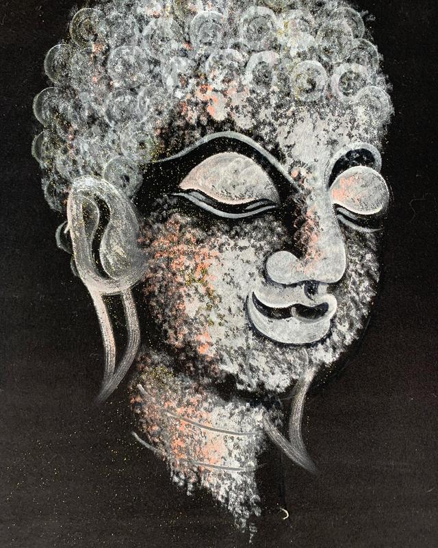 ภาพเขียน บนผืนผ้า ภาพเขียนพระพุทธ 4
