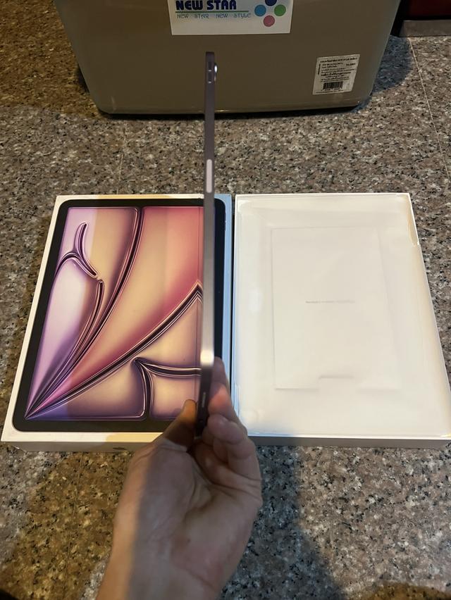 ขายiPadAir6 M2 สีPurple 128กิ๊กสูนTrueมีกล่องไร้รอยตกใช้งานดีถูกๆ รูปที่ 6