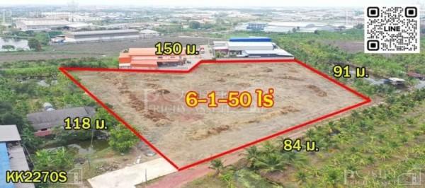 ที่ถมแล้ว 6.38 ไร่ ย่านคลองสี่วา ใกล้เอกชัย ที่มาพร้อมใบ รง.4 และให้คุณได้โอกาสทองในราคาที่ดีที่สุด เพียง 4.8 ล้าน / ไร่ เท่านั้น – KK2270S 1
