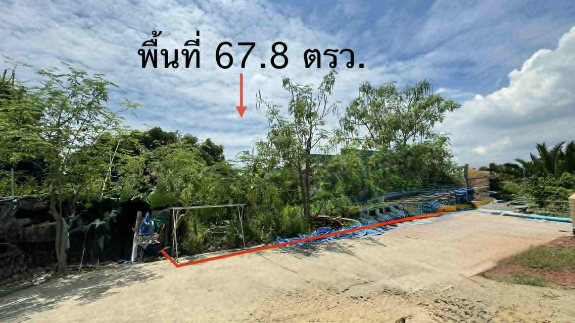 ขายที่ดิน 67.8 ตรว สุขสวัสดิ์ 78 ซอยวัดชังเรือง คู่สร้าง-คู่สม โครงการ3 ซอย 4/3 ราคาถูก ใกล้ตลาดคู่สร้าง 1