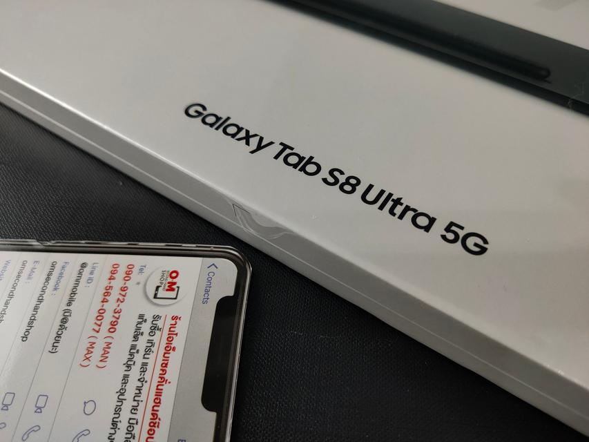 ขาย/แลก Samsung Galaxy Tab S8 Ultra 5G 8/128 LTE Graphite ศูนย์ไทย สินค้าใหม่มือ1 เพียง 41,900 บาท  3