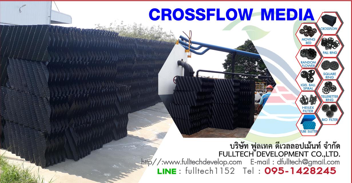 Crossflow Media (SA-120) สำหรับบำบัดน้ำเสีย FULLTECH 0951428245