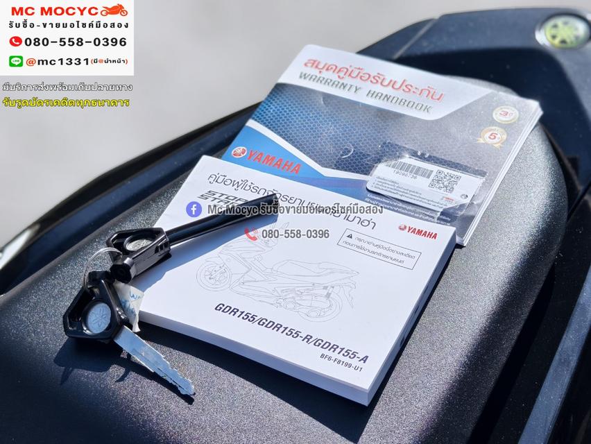 Aerox Monster 2019 วิ่ง3000โลแท้ รถบ้านแท้มือเดียว เครื่องท่อเดิมๆ กุญแจบุคเซอวิสครบ No1289 17